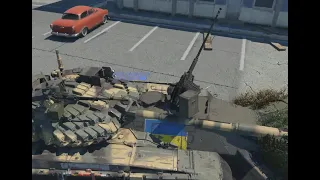If you have a Ukrainian flag an your tank in WarThunder