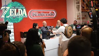 Doug Bowser Sells the First Copy of The Legend of Zelda: Tears of the Kingdom at Nintendo NY