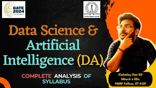 New Paper at Gate-2024 | Data Science and AI | Detailed Analysis of Syllabus