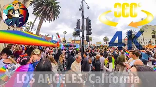 Los Angeles, California: 2023 LA Pride Parade | 360° VR 4K Video － Immersive Walking Tour