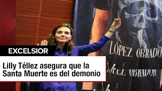 Senado debate sobre la playera de la Santa Muerte; Lilly Téllez sacó un rosario