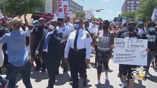 Black, Latino Police Associations Lead 'Walk Of Solidarity' In Downtown Dallas