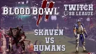 Amazing match! Blood Bowl 2 - Skaven (the Sage) vs Humans (MuppetPacman; Discord) - TBBL E S4G2