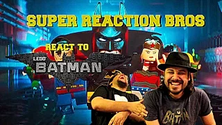 SUPER REACTION BROS REACT & REVIEW The LEGO Batman Movie Comic Con Trailer!!!!