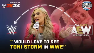 Tiffany Stratton on NOT being on WrestleMania, Becky Lynch, Jade Cargill & AEW talents to WWE!