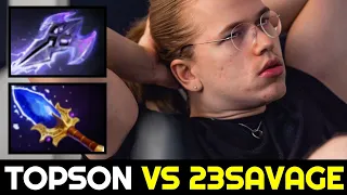 TOPSON vs 23SAVAGE — Scepter & Mage Slayer Build Sniper 7.32c Dota 2