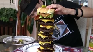 Massive Jalapeño Stuffed Bacon Guacamole Cheeseburger