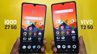 iQOO Z7 5G vs VIVO T2 5G Speed Test🔥