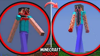 i Found Scariest Long Herobrine 😱 in Minecraft | Minecraft Horror |