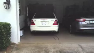 E55 AMG with C63 mufflers cold start