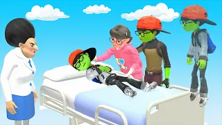 Miracle Save Nick Zombie From the Accident - SCARY TEACHER 3D BABY NICK ZOMBIE, PLEASE GO HOME