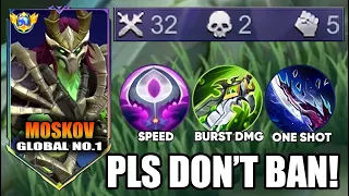 TOP GLOBAL MOSKOV 32 KILLS IN MYTHICAL RANKED GAME! REVAMPED MOSKOV IS ALMOST HERE!!!