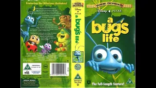 Original VHS Opening and Closing to A Bug's Life UK VHS Tape