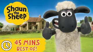 Pt.3 💛 45 MINS of Best Bits of Shaun the Sheep 🐑 Seasons 1-5