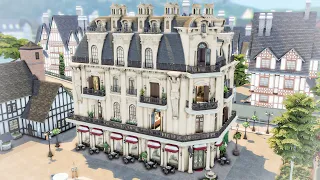 Parisian building - bar + apartment / The Sims 4 Speed build