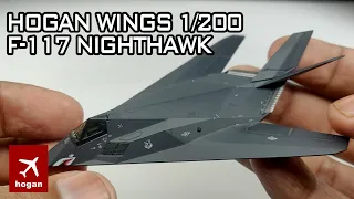 Hogan Wings 1/200 Scale Diecast F 117 Nighthawk USAF Unboxing and Review