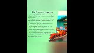 The frogs and the snake - panchatantra story in english