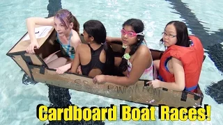 💦 The Ultimate Cardboard Boat Race & Competition! 💦