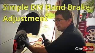 Easy Hand-brake Adjustment E90/E91/E92/E93 3 Series - Tutorial