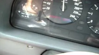 BMW e34 520i acceleration  0 - 180