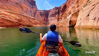 Kayaking to Hidden Slot Canyon | Antelope Canyon | Bucket List 2021! | Lake Powell