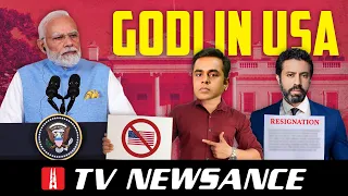 Modi & Godi media’s trip to the US | Farewell to RSS | With English Subtitles | TV Newsance 216