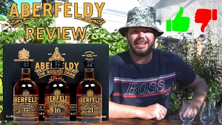 Aberfeldy 12, Aberfeldy 18 and Aberfeldy 21 Comparison Scotch Whisky Review - What is the Best Value