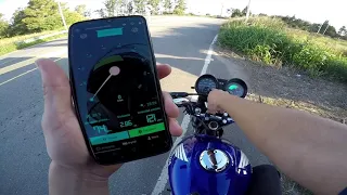 Honda cg Titan 150 Velocidad maxima GPS 🤯💣