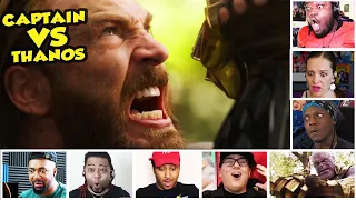 Reactors Reactions To Captain America Taking On THANOS - Avengers Infinity War | Mixed reactions