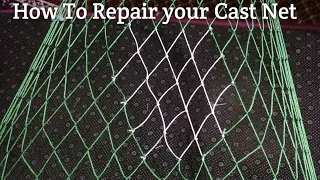 how to repair net | net mending | fish net repairing