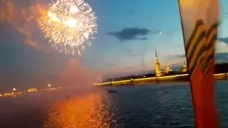 9 мая 2016 салют Победы Санкт-Петербург(FullHD) Аireworks in the capital  St. peterbrug