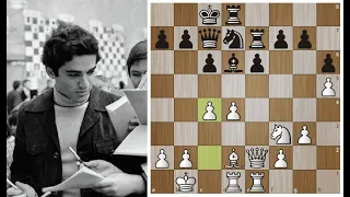16-летний Гарри Каспаров раскатывает умудренного опытом Вукича, как мальчишку! Шахматы