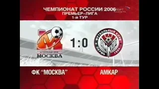 Москва 1-0 Амкар. Чемпионат России 2006