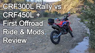 Honda CRF300L Rally vs CRF450L & First Offroad Ride Review