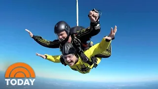 Watch Jenna Bush Hager Skydive LIVE on TODAY