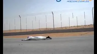 Saudi sleep under the truck