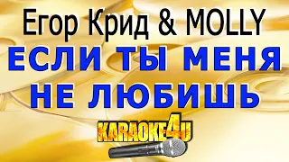 Егор Крид & MOLLY | Если ты меня не любишь | Караоке (Кавер минус)