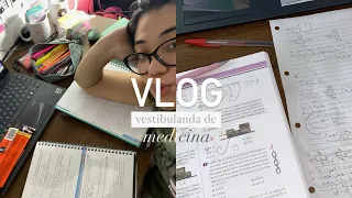 vlog | rotina de uma vestibulanda (feliz & cansada) de medicina no cursinho