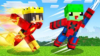 SUPERHERO Speedrunner VS Hunter in Minecraft