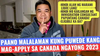 PAANO MAG-APPLY SA CANADA | FIND OUT IF YOU ARE ELIGIBLE TO APPLY TO CANADA | RHOD'S CHANNEL