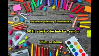 Test na prijímacie pohovory  - SOŠ Letecko - technická Trenčín