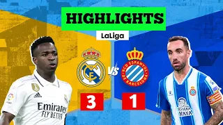 Real Madrid vs Espanyol (3-1) All Goals & Full Match Highlights || LaLiga 2023 || Sports Highlights