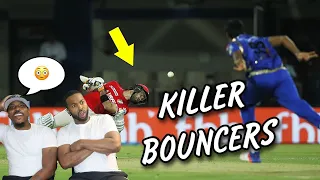 HE BROKE MY MAN NOSE! Dunson brothers first time reacting to Best Killer Bouncers In Cricket History