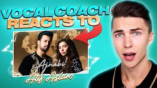 Ajnabi - Atif Aslam Ft. Mahira Khan Reaction | VOCAL COACH Justin Reacts