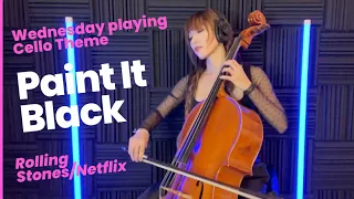 Wednesday Playing Cello Theme｜Paint It Black  -Mariko Muranaka #wednesday #cello #netflix