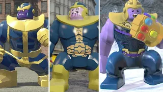 Evolution of Thanos in LEGO Marvel Videogames (2013-2018)