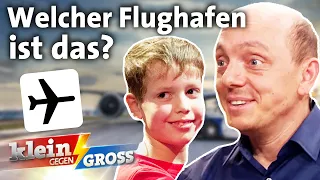 Benjamin (9) erkennt die 130 größten Flughäfen der Welt an Satellitenbildern! | Klein gegen Groß