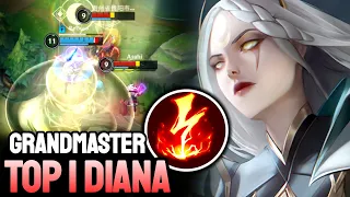 WILD RIFT DIANA - TOP 1 DIANA GAMEPLAY - GRANDMASTER RANKED