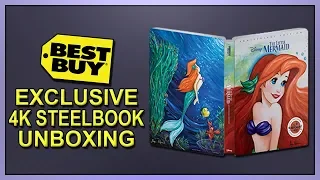 The Little Mermaid Best Buy Exclusive Signature Collection 4K+2D Blu-ray SteelBook Unboxing