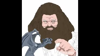 16 Οκτωβρίου 2022 Speed painting of Hagrid ( Harry Potter - Rubeus Hagrid) by Raccoon